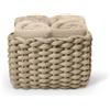 Daunex Set 4 lavette spugna in cotone DAUNEX modello Classic Ecru'