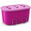 Kis Scatola Funny Box Rosa con Ruote 58 x 38,5 x 32cm