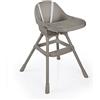 Dolu Seggiolone Pappa High Chair Stone Gray Dolu 6-36 mesi con Vassoio Rimovibile e Cintura di Sicurezza