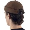 UNDERCONTROL Cappello da Pescatore Senza Visiera in Cordura Resistente Leon, Impermeabile, Senza Visiera, Berretto da Pescatore Leggero con Fibbia Tattica Unisex, Berretto Coreano (Marrone)