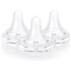LittleForBig Tettarella di ricambio in silicone per adulti, ultra biberon, a bocca larga, satinata, 3 pezzi