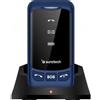 Sunstech Cellulare Sunstech CELT25 blu, doppia SIM, 4G, SOS, con base di ricarica