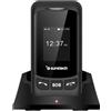 Sunstech Cellulare Sunstech CELT26 Nero Dual SIM 4G con doppio schermo e funzione SOS
