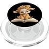 Teacher Student Reader Library Bookworm Capra bambino libro aperto lettura animale amante grafico ritratto PopSockets PopGrip per MagSafe
