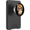 Bookworm Teacher Theme Library Reader Gr Bambino Owl Libro Aperto Lettura Uccello Grafico Ritratto Rot PopSockets PopWallet per MagSafe