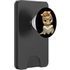 Teacher Student Reader Library Bookworm Tartaruga bambino libro aperto lettura animale amante grafico ritratto PopSockets PopWallet per MagSafe
