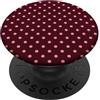Preposh Marrone Scuro Rosa A Pois Boho Vintage Estetica Punteggiata PopSockets PopGrip Adesivo