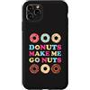 Donuts Make Me Go Nuts Funny Doughnut Lo Custodia per iPhone 11 Pro Max Ciambelle mi fanno impazzire Funny Donut Lover Jelly Donut Love