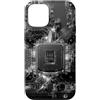 Lematworks Custodia per iPhone 12/12 Pro Futuristic Circuit Board Tech Design Cyberpunk Art per uomo