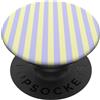 Elegant Geometric Vertical Lines Pattern Linee Verticali Estetiche Strisce Lavanda Giallo Burro PopSockets PopGrip Adesivo