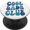 Fathers Day Vintage 80s Style Mens Nosta Cool Dads Club sul retro | Onda retrò Groovy PopSockets PopGrip Adesivo