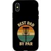 Disc Golf Dad Gear Fathers Day Store Custodia per iPhone X/XS Disco Golf Papà Festa del Papà Disco Golf Vintage Best Dad By Par