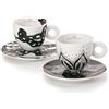 illy 25156 Art Collection, Collezione Genesi 2 Tazze da Cappuccino Numerate e Fi