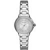 Emporio Armani Orologio Analogico al Quarzo Donna con Cinturino in Acciaio Inossidabile AR11632, Tono argento e glitter