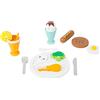 Small Foot 11197 Set da Pranzo, Certificato FSC® 100%, 14 Pezzi, in Legno Robusto, per Bambini dai 3 Anni in su