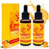 Henjunu Olio di Arancia, 2X 60 ml, Olio Essenziale Naturale Puro all'Arancia, OlioProfumato all'Arancia Dolce per Diffusori, Umidificatori, Relax, Candele, Massaggi, Bagno