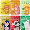 Henjunu 6 Pezzi Maschera Viso Idratante con Tema animali dei cartoni animati, Set Maschera Idratante Viso, Regalo Ragazza o Donna, Adatto a Tutti i Tipi di Pelle