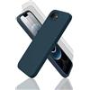 EVETANE Cover iPhone 16e e 2 schermi di protezione - Silicone - Blu - refurbished
