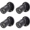 Gsycle 4 Faretti Con Display A Led, Piccolo Set Di Luci D'accento Dimmerabili Mini Faretti Usb Dimmerabili Da 5 V Mini Faretto Led Regolabile Per Vetrina Di Gioielli, Portico D'ingresso (Luz Blanca)