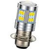 Ruiandsion H6M LED Lampadina per fari moto 6000K Bianco DC 6V Super Bright 2835 24SMD Chips P15D LED Lampada per moto High Low Beam (confezione da 1)