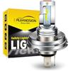Ruiandsion 1pc Lampada a LED per fari R2 P45T H5 6V 12V CC 6-24V Super luminosa Bianca Fari alti e bassi LED per fari di moto, Non polarizzata