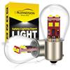 Ruiandsion 2 lampadine LED 1156 BA15S 7506 Bianche 9-30V 12V 24V Super Luminose 3535 6SMD LED Chipsets Sostitutive per Luci di Retromarcia, Frecce e Luci Posteriori, Non Polarità
