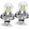 Ruiandsion P45T H5 R2 Lampadina LED 10V-30V 12V 24V Bianco Caldo Super Luminosa 3014 39 Chip SMD Anabbagliante/Abbagliante Sostituto per Luci Moto, Non Polarità Plug and Play (Confezione da 2)