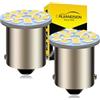 Ruiandsion 2 lampadine a LED da 6 V 1156 bianche 1141 1003 3014 BA15S 5050 12SMD di ricambio per luci di retromarcia, indicatori di direzione posteriori, non polarità