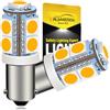 Ruiandsion - 2 lampadine LED BA9S da 12 V, BA9 BA9S 53 57 1895 64111, super luminose, 5050 9SMD, per luci interne, targhe, luci da lettura, luce bianca calda