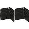 KOTARBAU® Set di 10 cerniere per porte, per mobili, 150 x 50 mm, colore: nero