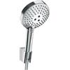 hansgrohe Raindance Select S Set supporto doccia 120 3 getti PowderRain con flessibile doccia 160 cm, cromo, 27668000