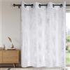 STOF - Tenda Leonce con motivo floreale argento h260x140 cm