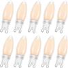 Ruiandsion G9 Lampadine LED Dimmable 2200K Bianco Caldo 220-240V 4W 4 Filamento LED G9 Lampadine Della Casa Equivalente 40W Lampada alogena per Lampadario Della Casa Indoor Lampade da Soffitto(10PCS)