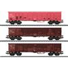 MARKLIN 47188 Scala HO Set tre carri a carrelli a sponde alte Eanos