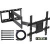 BONTEC Supporto TV Parete con Braccio Articolato Extra Lungo 850mm per Schermi L