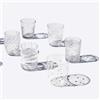 Zafferano Melting Pot Bicchiere Acqua in Vetro - Set 6 Pezzi