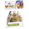 ANIMAL WORLD Set assortito 6 Animali e scenari - Fattoria o Savana per gioco educativo