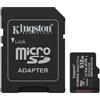 KINGSTON SD-MICRO KINGSTON 512GB Canvas Select Plus Classe 10, UHS-I, U3, video 30, A1, READ 150MB/s + ADATTATORE - SDCS3/512GB SDCS3/5 - SDCS3/512GB