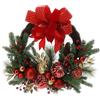 Hervit Creations Corona Natalizia Pino con Decori D61 cm