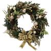 Hervit Creations Corona Natalizia Pino con Decori D86 cm