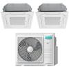 HISENSE Condizionatore Hisense Cassetta a 4 Vie Dual Split 18000+18000 BTU Inverter 5AMW105U4RQC A++ R32