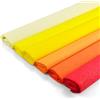 Netuno 6 rotoli di carta crespa tonalità del sole 200 x 50 cm carta crespa colorata alta qualità per lavoretti creativi fai da te regali compleanno matrimonio Natale Pasqua Carnevale decorazioni