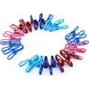 DAVIDJAMESCLARKE 20 Pezzi Clip per sacchetti per la conservazione degli alimenti, per conservare alimenti,clip in acciaio e rivestimento in PVC per bucato,pinze per sacchetti di congelamento