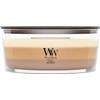 WoodWick Ellipse Trilogy candela profumata con fiamma HearthwickDolci al caffè