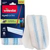 Vileda H2PrO Flat Mop Ricambio | Panno resistente in microfibra | Rimozione dello sporco ostinato | Facile da applicare | Lavabile in lavatrice | Per tutti i pavimenti
