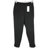 Sandro P5569E Pantaloni Donna (Eu) 38 Slim Fit Chino a Pallini Misto Lana Nero