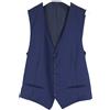 Suitsupply Ferrara Gilet Uomo XL In Lana Con Bottone Fodera Blu