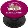 Funny Lazy Girl Graduation Sloth Class o Carino pigro ragazza laurea bradipo può dormire ora coquette arco PopSockets PopGrip Adesivo