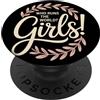 Femminismo Autostima Emancipazione Ragaz Girls Who Runs The World Potere Donne Femminista Ragazza PopSockets PopGrip Adesivo