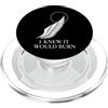 Dark Academia Reader Minimal Wing Philos La mitologia greca di Icaro vola troppo vicino alla tragedia greca PopSockets PopGrip per MagSafe